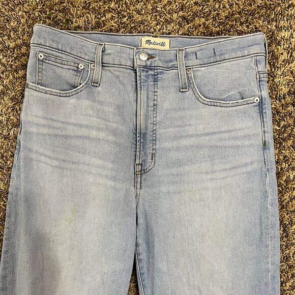 Madewell The Perfect Vintage Straight Jean Ripped Edition Grandbay Wash size 30 - Picture 3 of 7